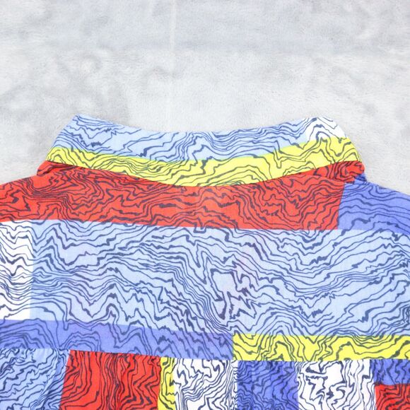 Old Pueblo Traders Shirt Womens M Multicolor Quarter Sleeve Blouse Button Collar - Picture 12 of 16